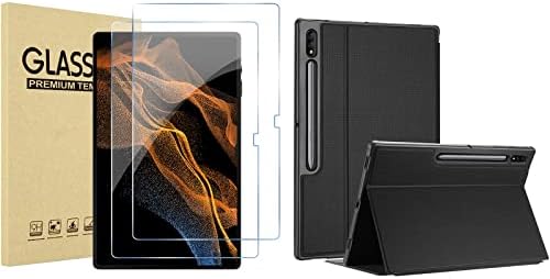 Procase 2 pacote Galaxy Tab S8 Ultra 14,6 polegada 2022 Pacote de protetor de tela com Galaxy Tab S8 Ultra