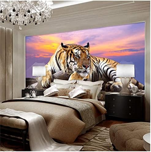 Moderno real de animal tigre real tigre 3d papel de parede mural sala de estar infantil para crianças