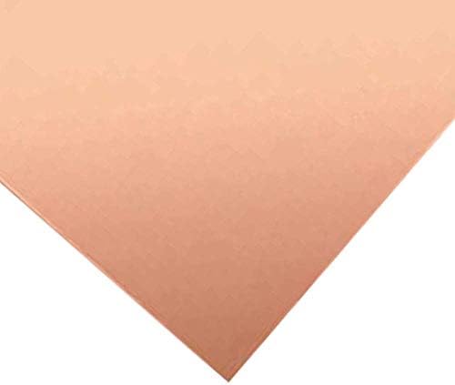 Placa de cobre de placa de latão Haoktsb Placa de cobre de cobre roxa para artesanato Material artesanal DIY, 4,0 300 300 mm de papel de cobre puro