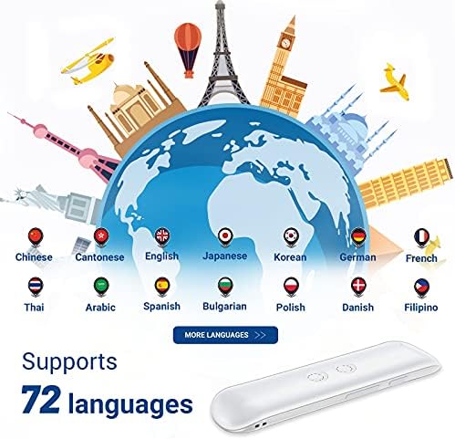Xurpurtlk Language Translator Dispositivo 2022 mais recente G5 Pro Translação Offline Traduções de