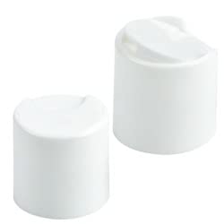 Garrafas de aperto de plástico de 1 oz - 6 pacote - tampa de disco branco - para óleos essenciais, perfumes,