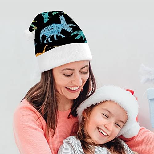Grunge Dino Dinosaur Natal chapéus a granel Hats chapéu de natal para férias
