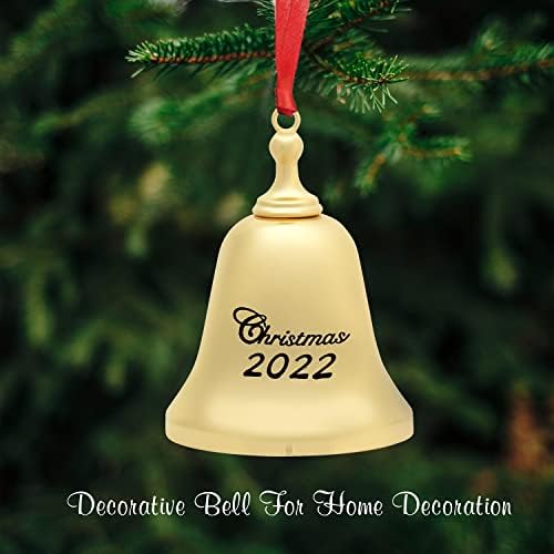 Jingle Holiday Christmas Ornament Gold Bell - Holiday Jingle Bell Ornament Christmas Bell Ornament 2022
