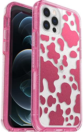OtterBox iPhone 12 e 12 Pro Symmetry Series Case - Disco Cowgirl, Ultra -Sleek e Charamento Sem fio Compatível, Bordas elevadas Proteger a câmera e tela