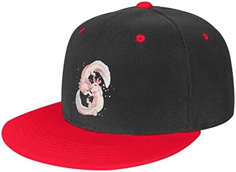 ZXLQ Salamander Axolotl Punk Hip Hop Baseball, chapéu ajustável para crianças e garotas