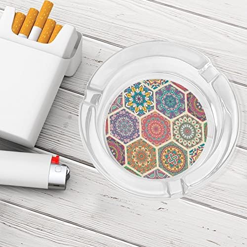 Mandala Cigarettes Glass Ashtrays Table Top Che Cigars Bandey com gráfico engraçado para embarcações