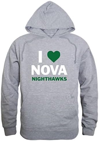 W República I Love Northern Virginia Community College Nighthawks Fleece Hoodie Sweetshirts
