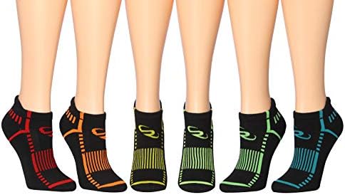 Ronnox Women's 6-Par-Pada Cut Running & Athletic Performance Guia Socks