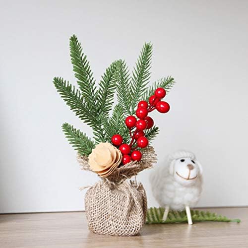 Besportble Small Christmas Tree Mini Artificial Festival Gift Table Ornament Decor de Natal para festa Tops