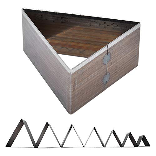 7pcs de corte de couro conjunto, molde de perfuração de couro em forma triangular, kit de ferramentas de corte