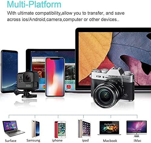 Boxwave Gadget Smart Compatível com Honor 20S - AllReader SD Card Reader, MicroSD Card Reader SD Compact USB para Honor 20s - Jet Black