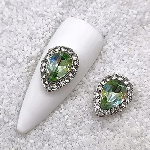 N/A 10pcs gota de água/forma Flash unha shinestones de cristal pedras de vidro design Efeito DIY Manicure