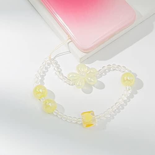 BBSJ acrílico cadeia telefônica de lanyard pingente de celular tira para jóias de capa de telefone para