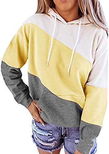 Hoodies leves para mulheres suéter longo suéter listrado feminino casual colorida moleto