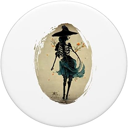 Spooky Vintage Witch Skeleton Dancing