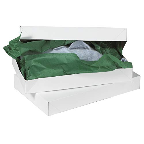Caixas de presente de roupas brancas Aviditi, 17 x 11 x 2 1/2 , pacote de 50, para itens médios, blusas ou calças.
