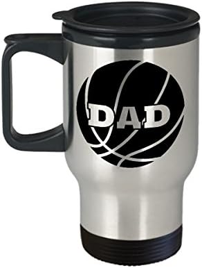 Basketball Coffee Travel canem Best engraçada Sports Sports Sports Coachperson Tea Cup Ideia perfeita para homens pai de basquete feminino