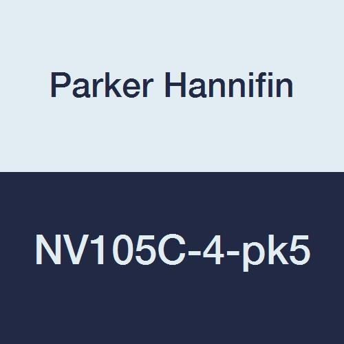 Parker Hannifin NV105C-4 Série NV105C Válvula de agulha de latão, tubo de 1/4 de 1/4 de tubo