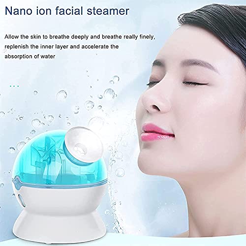 Nano de vapor facial nano, portátil de spray de névoa legal portátil para spa de face hidratante e hidratante, pele de limpeza profunda poros de desbloqueio de limpeza de limpeza