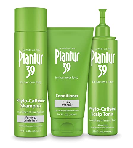Plantur 39 Phyto Caffeine Feminino Made You 3 Step System Shampoo, Condicionador, Tônico para um crescimento