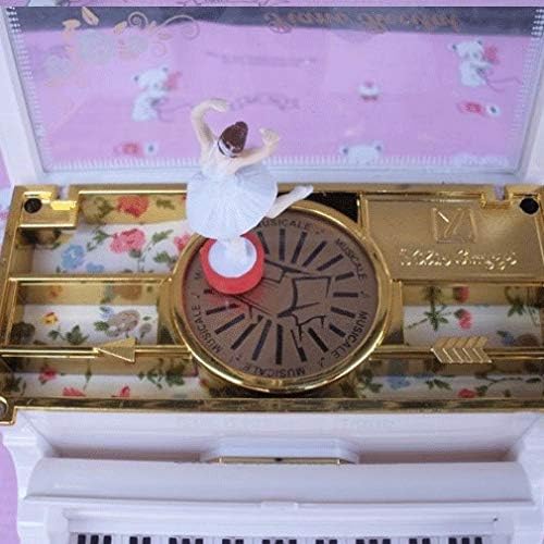 Tfiiexfl Fashion White Music Box Piano Box Ballet Girl Birthday Gift Ballet Music Box