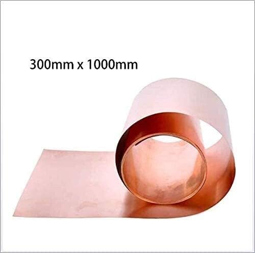 Placa de latão de umky 99,9% de cobre Cu Metal Folha Placa de folha T2 Alta pureza Rolo de papel alumínio,