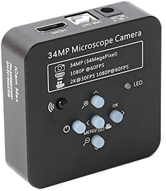 Acessórios para microscópio 2k 34mp 1080p 60fps Câmera de microscópio industrial eletrônico 0,5x
