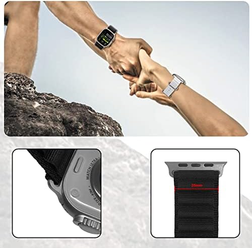 ZXCNZXVE Compatível com Apple Watch Ultra Band 49mm 45mm 44mm 42mm, bandas Apple Watch Ultra