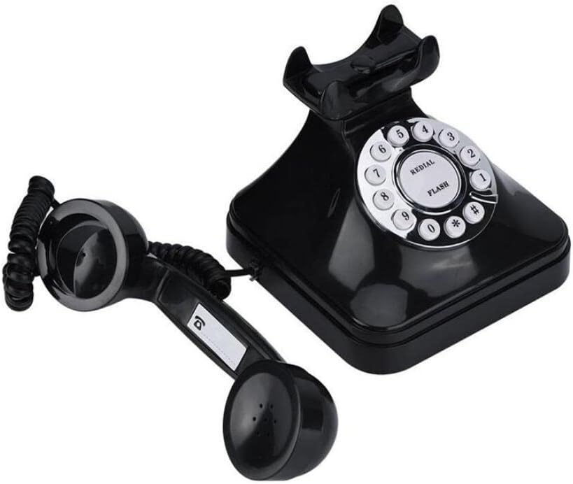 Gayouny Black Função Plástico Home Hotel Hotel Telefone Retro Wire Telefone telefone telefone