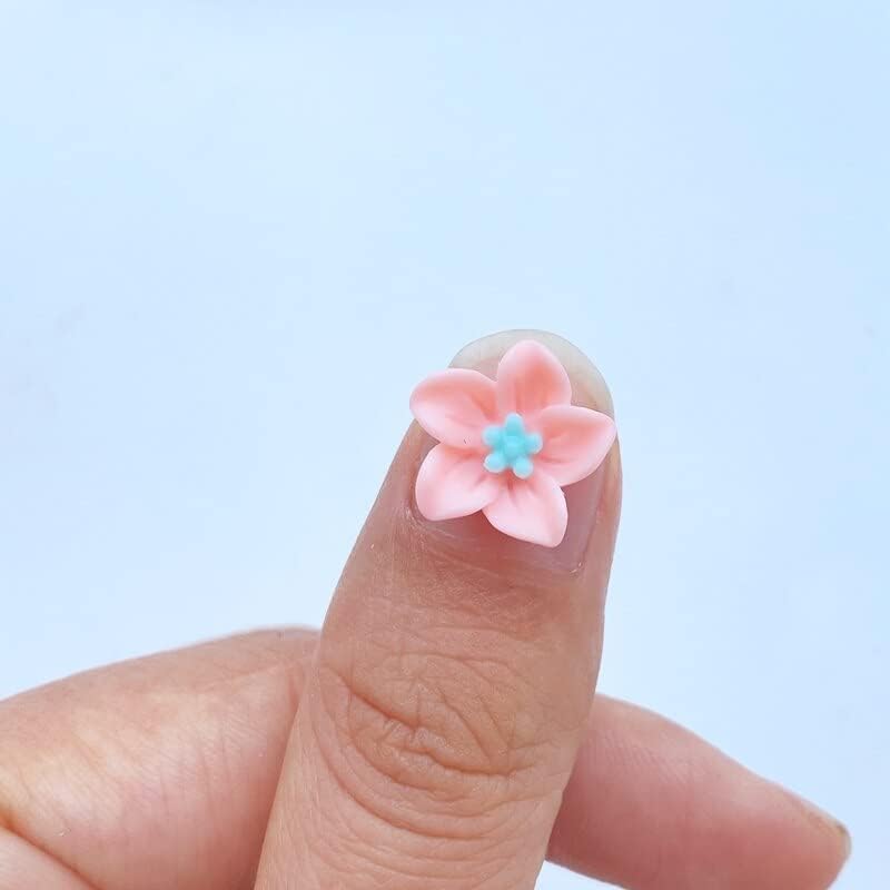 60pcs 13mm Flor Nail Art Resina Mix Cores Floral Unh Nail Art Manicure Supplies Manicure -