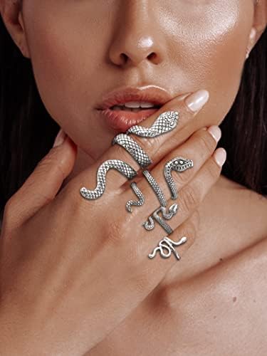 Long Tiantian Vintage Snake Ring for Women Snake Knuckle Rings Set