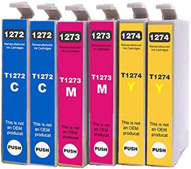 Substituição do cartucho de tinta Remanufaturado Tracyink para Epson 127 T127 Usado para NX530 NX625 WF-3520 WF-3530 WF-3540 WF-7010 WF-7510 WF-7520 545 645 Impressora 6