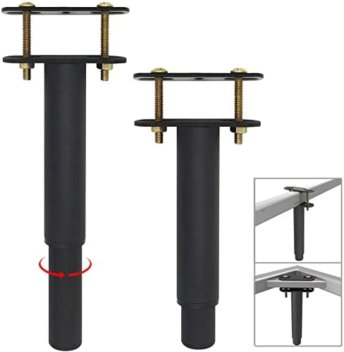 4pcs Altura ajustável Centro de suporte perna para a estrutura da cama, perna de suporte pesada de