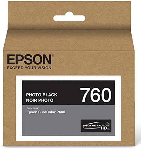 Epson T760720 Ultrachrome HD Black Black Capacity Cartuction Ink