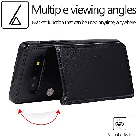 LCSMFKJ Design para Samsung Galaxy S10 Caixa de carteira com cartão de crédito Casos de fechamento magnético de couro Pu