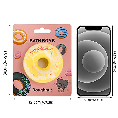 Banho de banho de design de donut bombas de banheiro com bolhas para mulheres e crianças