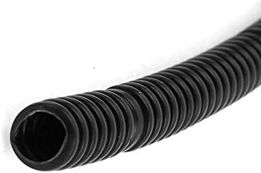 Aexit preto de 10 mm de fiação e conexão x 7 mm de tubulação de arame corrugada tubo de mangueira complicada tubo de arbusta de time de 16 pés de comprimento