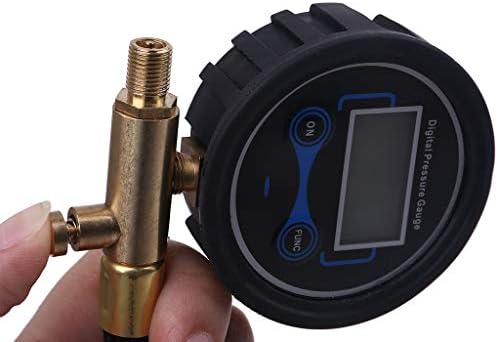 Manômetro de pressão de pneu digital Manômetro de carro Motocicleta compressor de ar inflando a mangueira de tubo