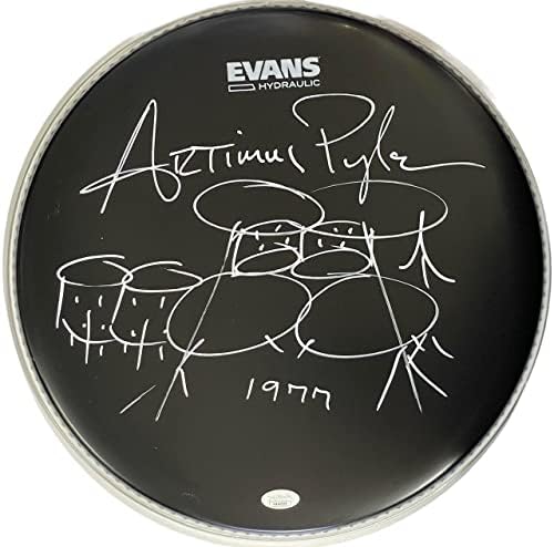 Artimus pyle autografou Evans Hydraulic Black Drumhead - Drumheads