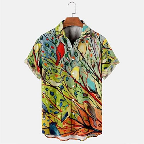 Camisas de verão para homens Men Summer Fashion Top camisetas lazer Digital Spring Print