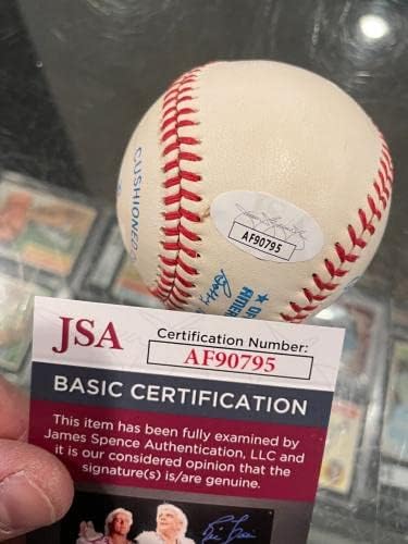 Yankees HOF de Jim Catfish Hunter A HOF Single Signed Baseball JSA - Bolalls autografados