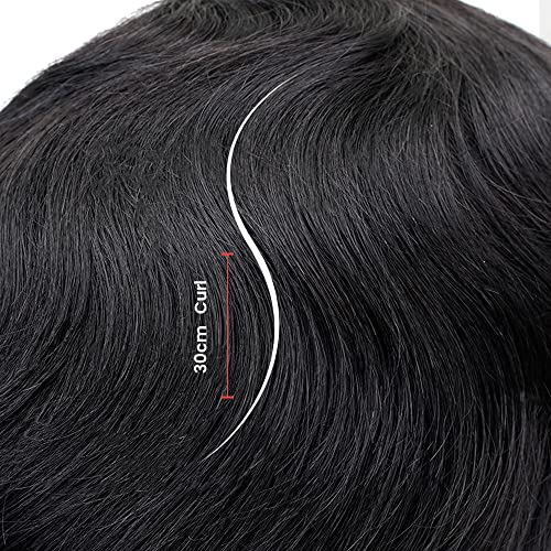 Lordhair Toupee para homens com cabelos humanos, 0,08 mm de cabelo de pele natural Substituição para