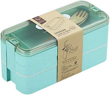 Bolsa isolada para garrafas alimentos Camada de recipiente portátil 3 Caixa de caixa almoço colher