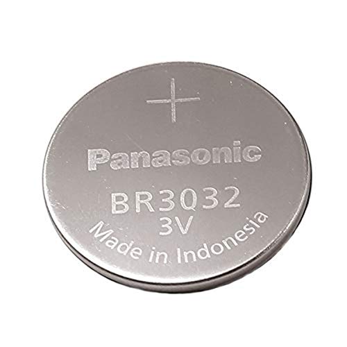 Panasonic 3 peças - Br3032 Bateria de células de moeda de lítio de 3V não recarregável. Tamanho: