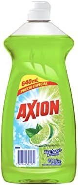 Axion prato de prato líquido 640 ml de bicarbonato de sódio e limão poderoso removedor de gordura de