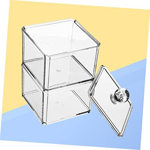 Luxshiny 1 PC Makeup Storage Organizer Box Clear Organizer Box Tea Sagt Organizer Box Story Storage