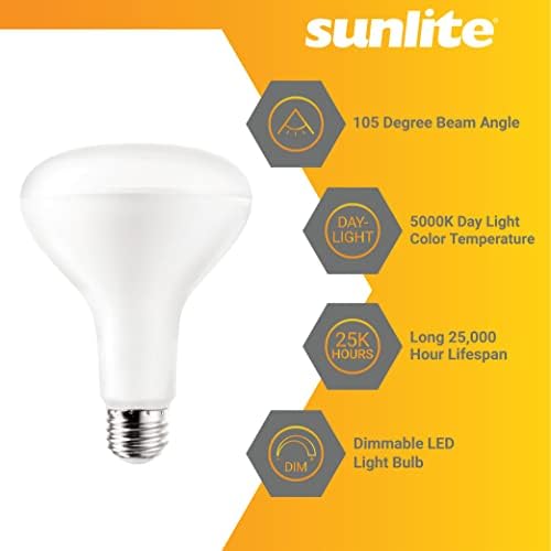 Sunlite 81369 LED BR30 Refletor Lâmpada, 11 watts, 120V, 920 lúmens, 90 CRI, Base E26 média, diminuição,