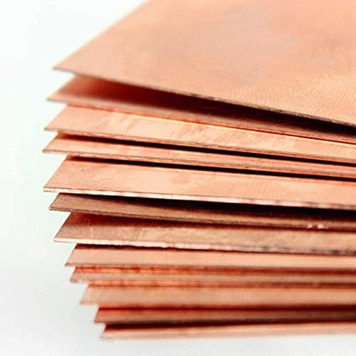Folha de cobre Nianxinn metais de percisão de bronze espessura de chapas de metal: 3 mm/0,12 polegada Folha de cobre puro
