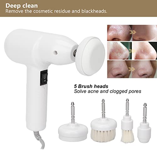 Escova de esfoliação elétrica, acessório de pincel de limpeza facial profissional, máquina de reposição