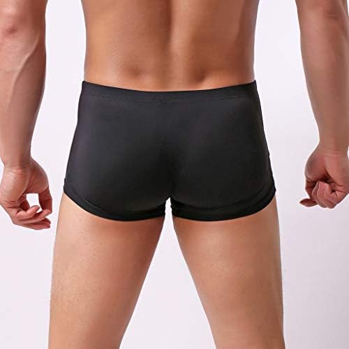 Mens cueca de roupas íntimas Bordações de biquíni sexy u bulge bolsa calcinha lingerie fit slim para sexo travesso masculino de seda de gelo ultrafina